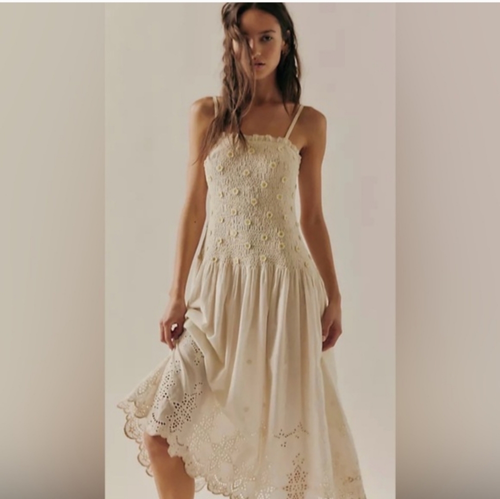 NWT Free People Daphne Midi Dress